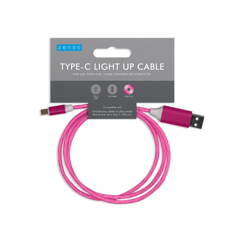 Type C Light Up Charging Cable 5056170350600