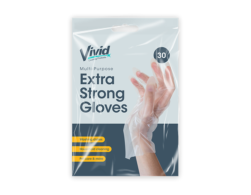 Vivid Multi Purpose Extra Strong Gloves 20 Pk