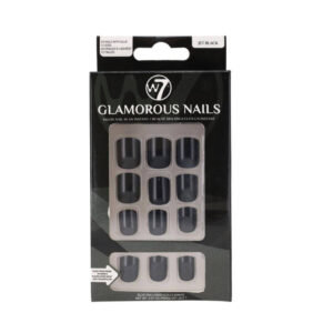 W 7 Glamorous Nails Jet Black