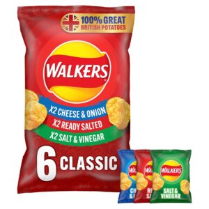 Walkers Classic Variety Multipack Crisps 6 X 25 G