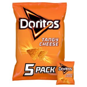 Walkers Doritos Tortilla Chips Tangy Cheese Multipack Crisps 5 X 30 G